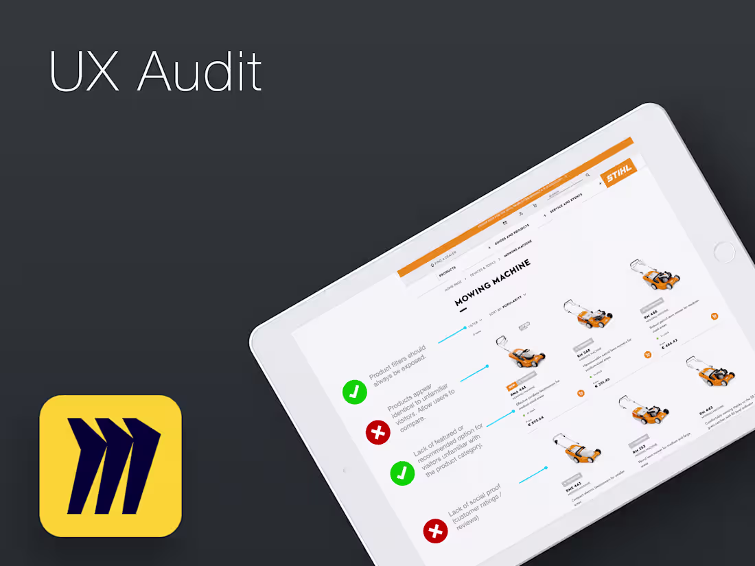 Cover image for UX Audit & Actionable Recommendations