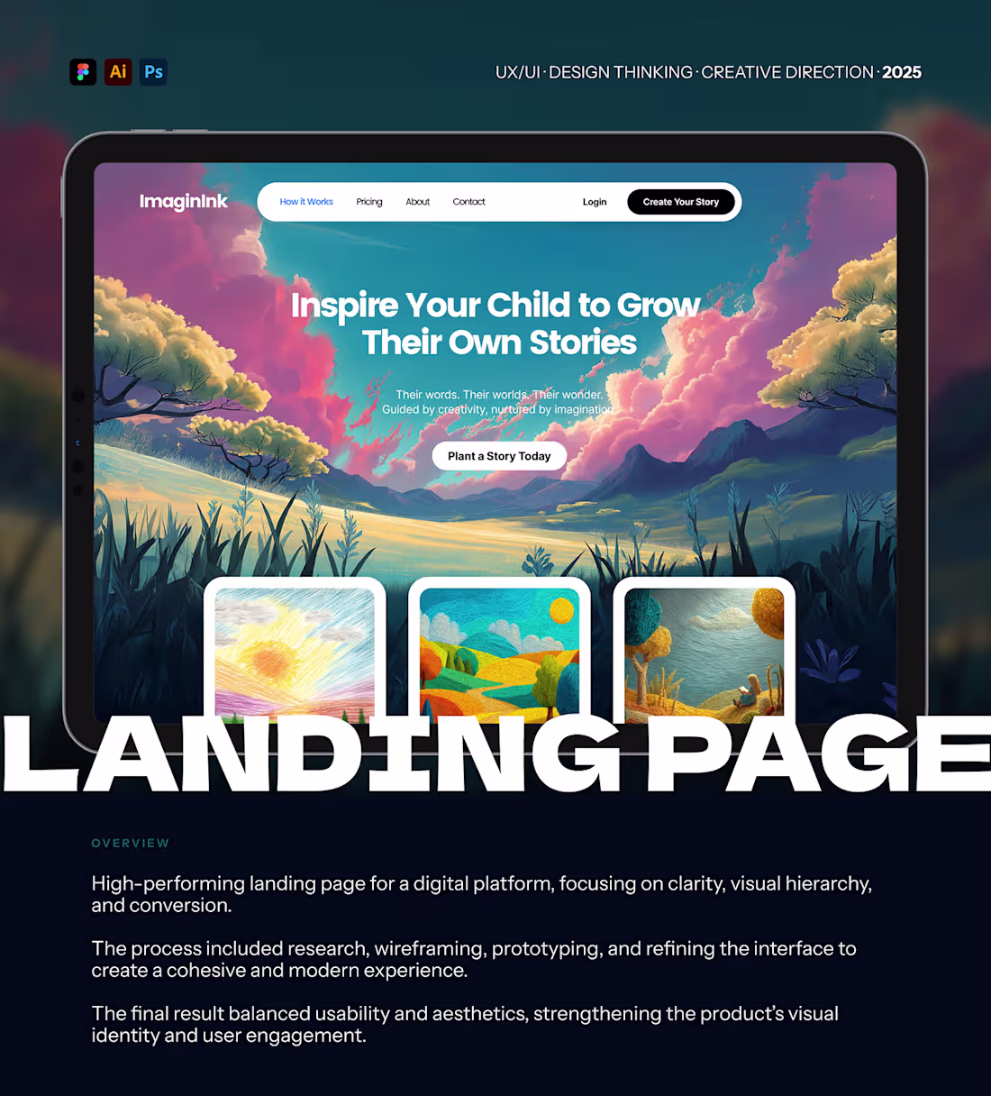 Cover image for Creative Storytelling Landing Page