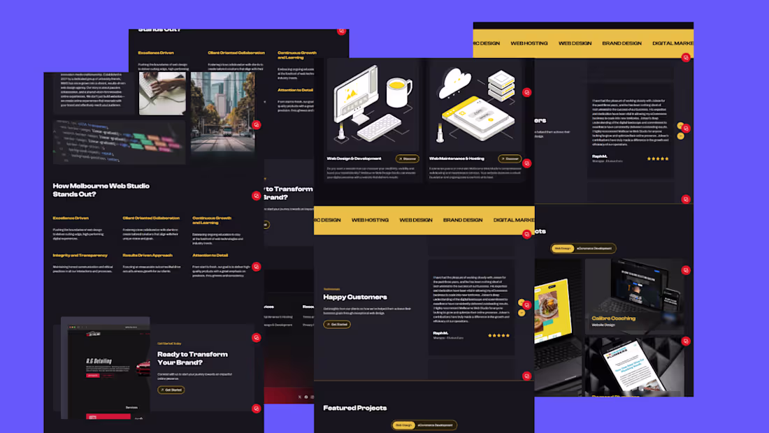 Cover image for Modern Digital Agency Website: Melbourne