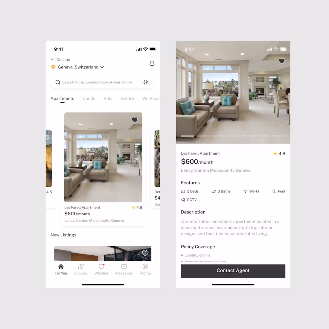 Cover image for Rental Application :: Behance
