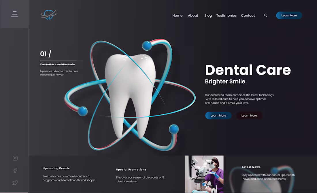 Cover image for Dental Care WEB Design