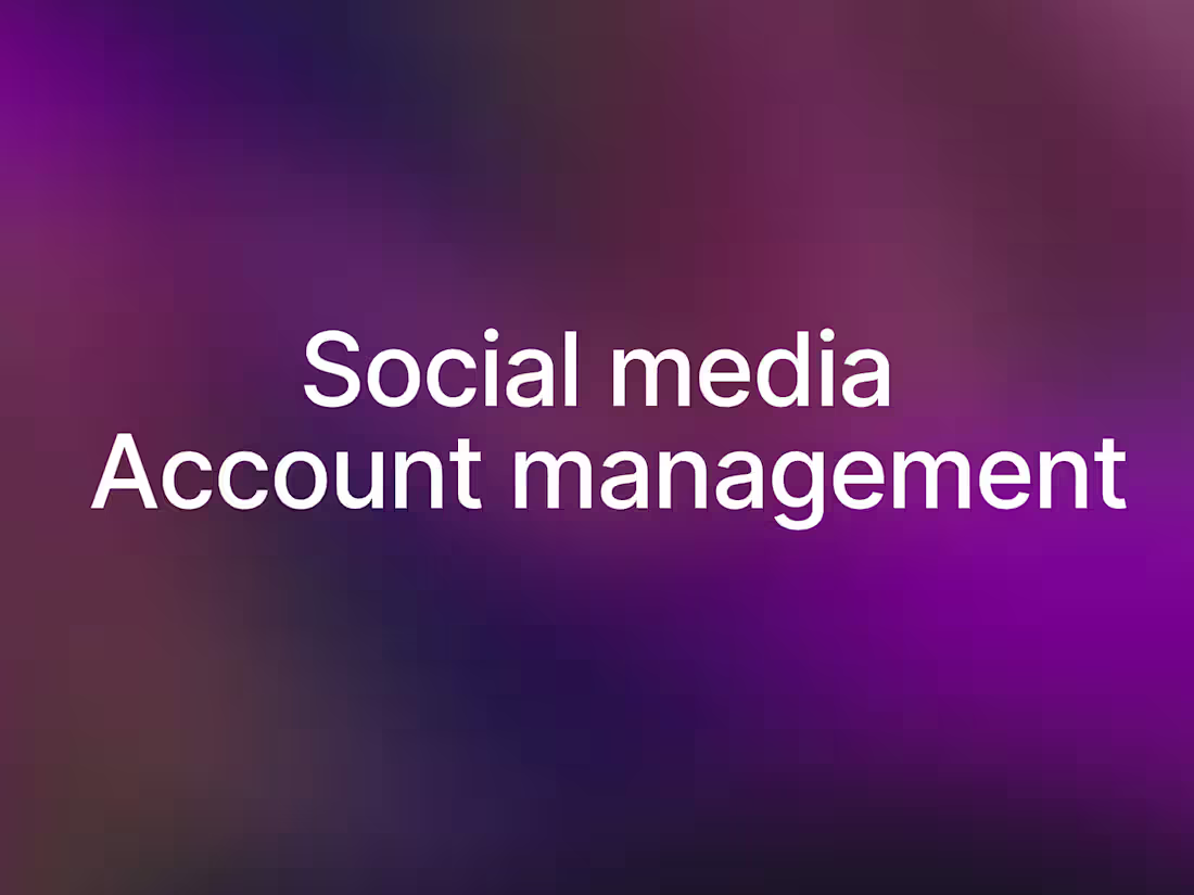 Cover image for Social Media Account Management
