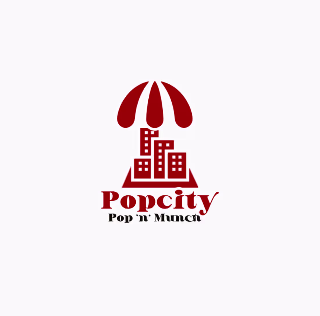 Cover image for Popcity branding POPCITY – POP 'N' MUNCH Welcome to POPCITY,...