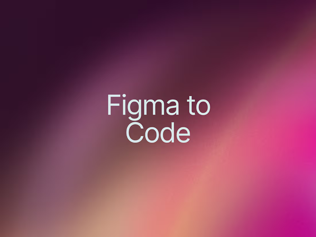 Cover image for I'll Convert Your Figma Design to code with NextJS/React