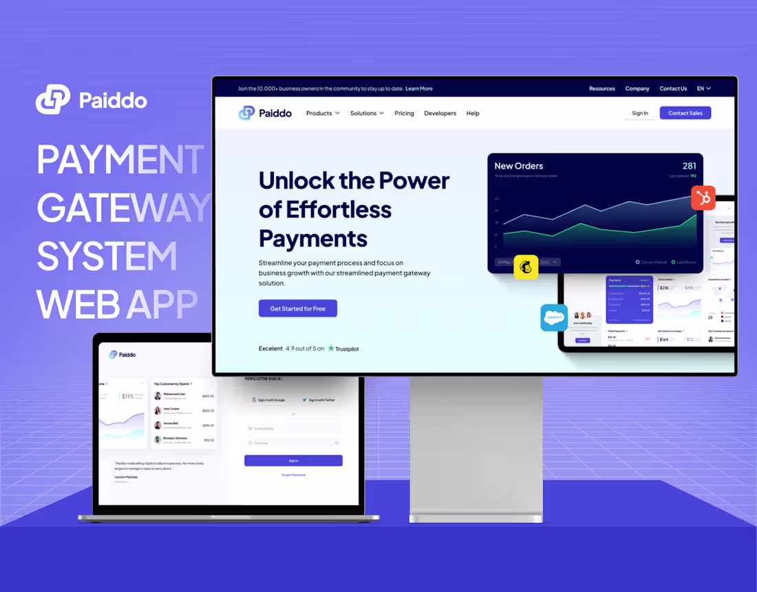 Cover image for Paiddo - SaaS Payment Gateway Platform