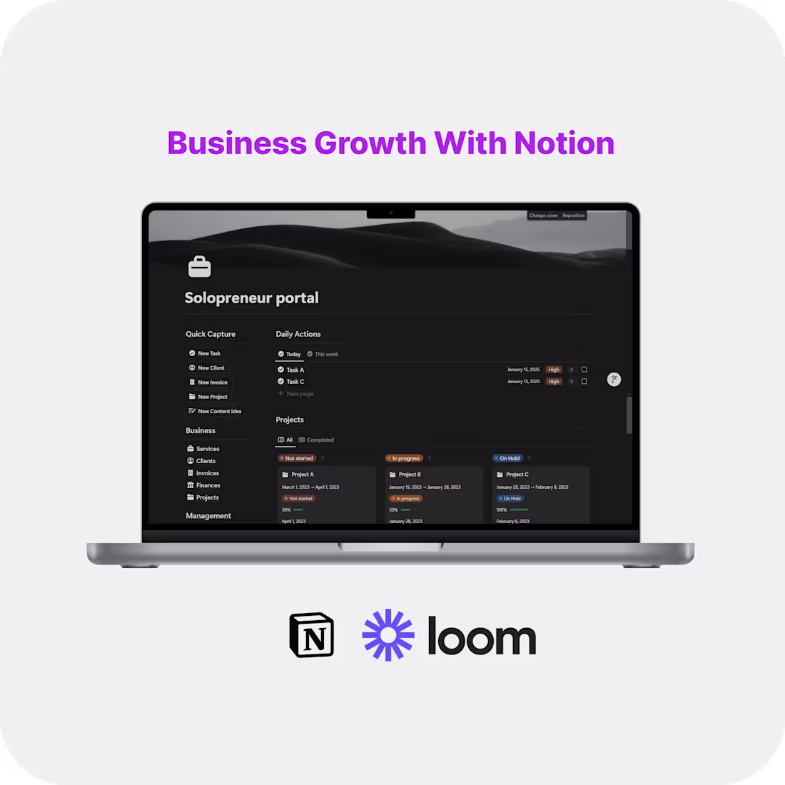 Cover image for Project management portal 