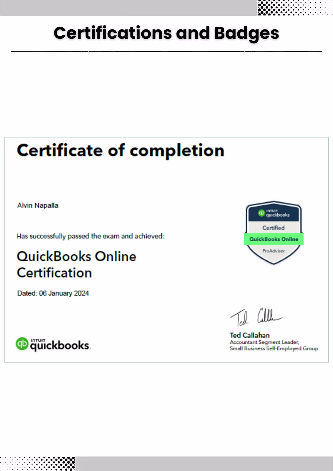 Cover image for Certifications