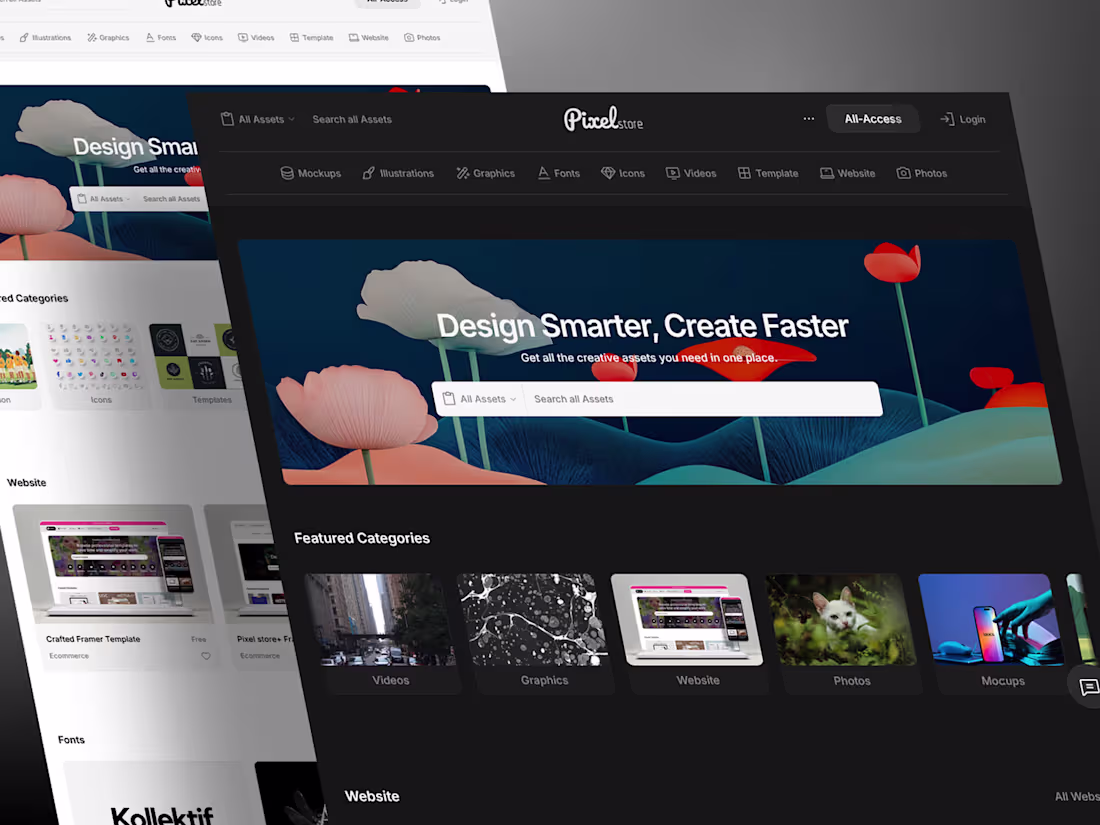 Cover image for Landing page from Figma to Framer