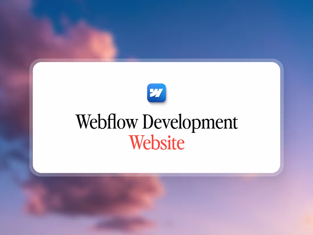 Cover image for Webflow Development: Website