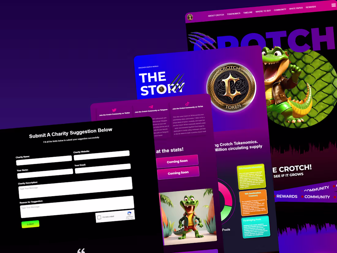 Cover image for Crorch Token Cryptocurrency Website Development