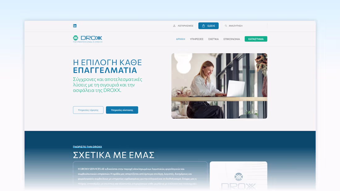 Cover image for Web design and Front-end development | DROXX