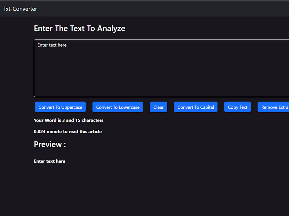 Cover image for Txt Converter