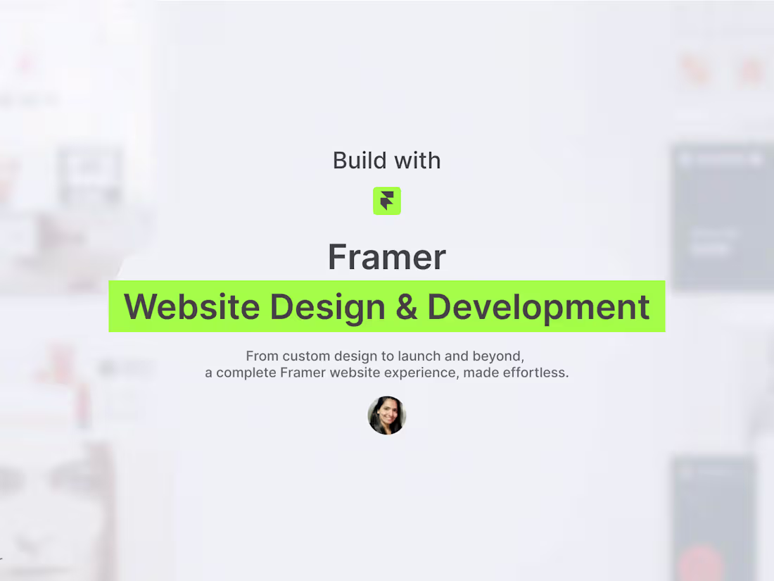 Cover image for Framer || Website Design & Development