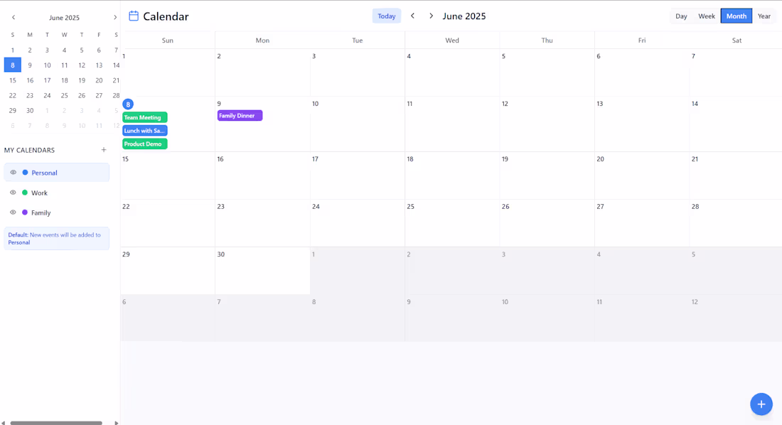 Cover image for Custom Calendar