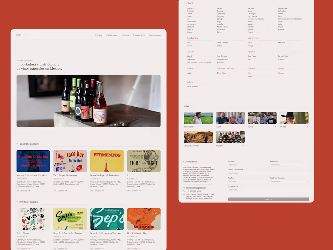 Cover image for Fermentos Raros Website Development