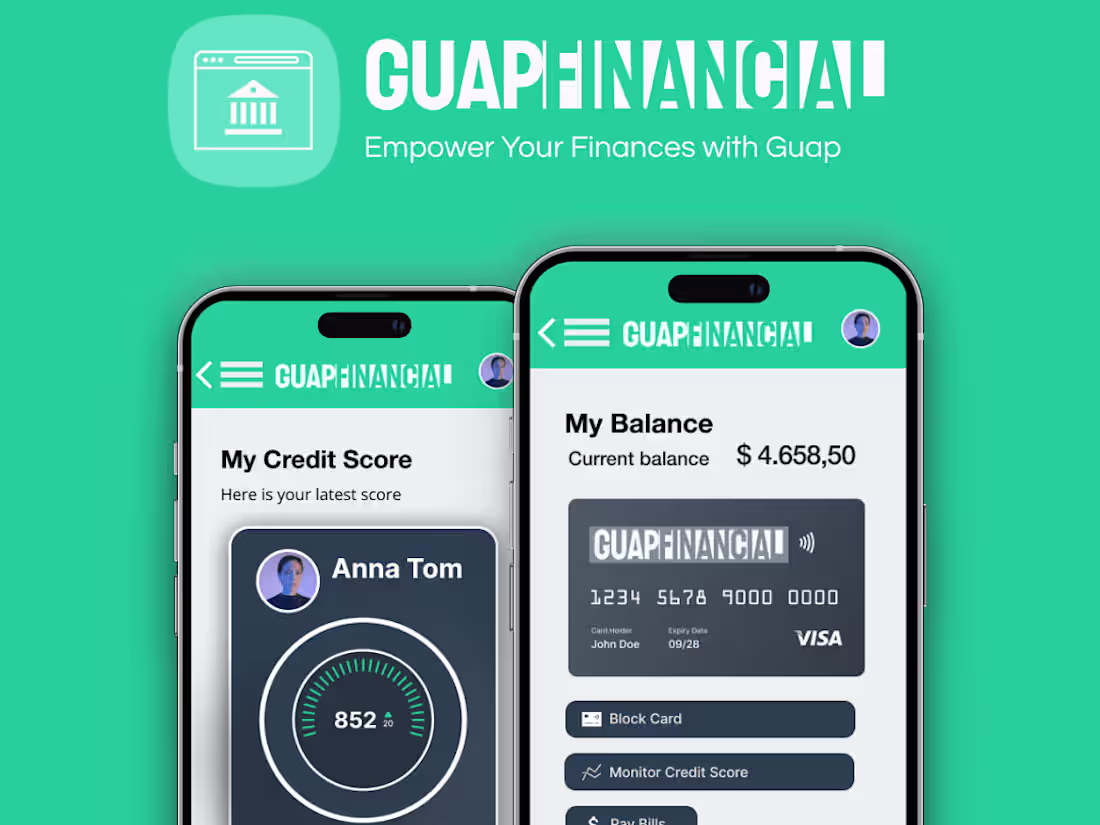 Cover image for Guap Financial (Banking App Design)