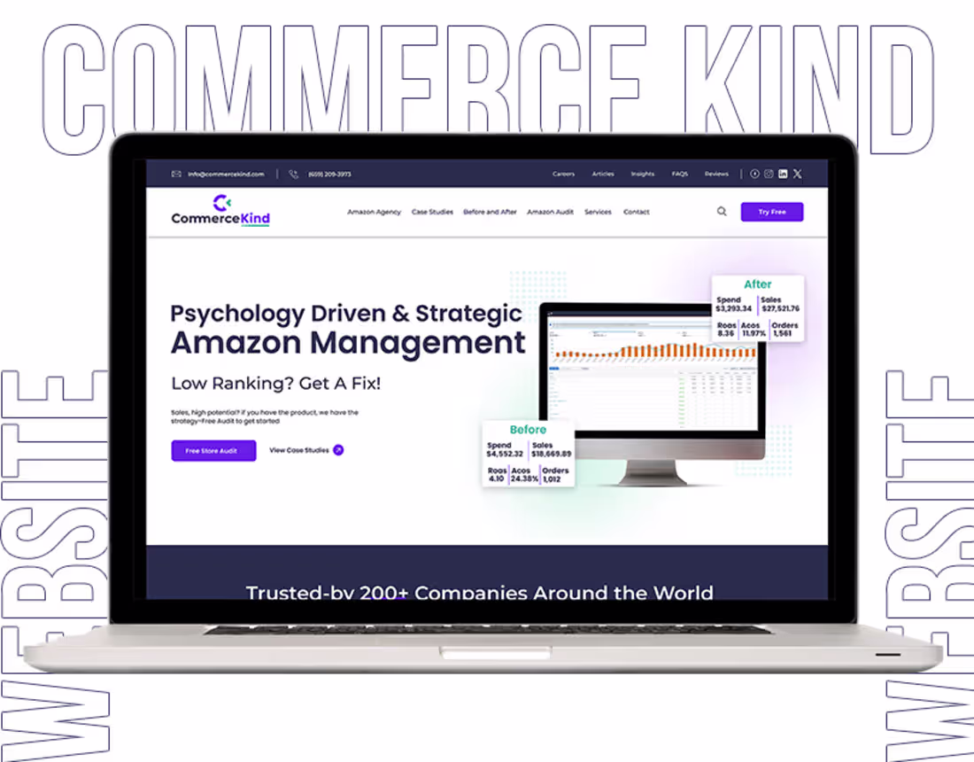 Cover image for CommerceKind Website UI/UX Design