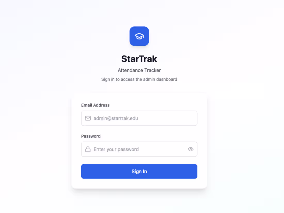 Cover image for pmanandhar1452/startrak-attendance-tracker