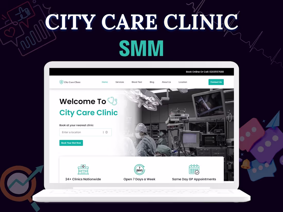 Cover image for City Care Clinic | SMM Services
