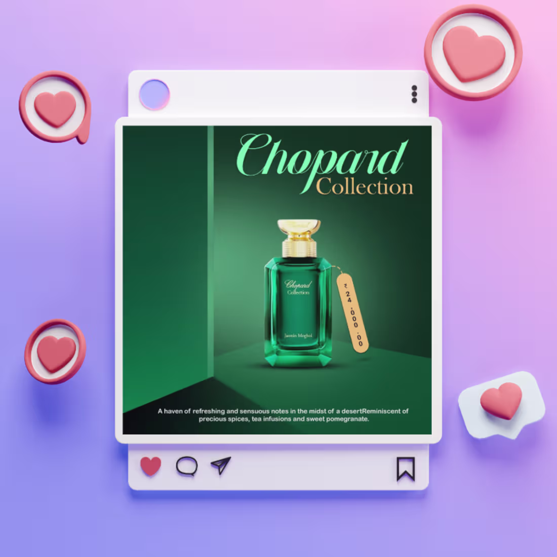 Cover image for Luxury Perfume Poster Design 