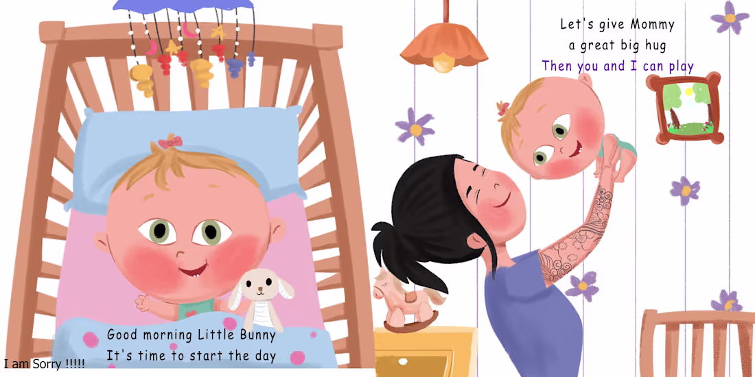 Cover image for Baby Book Illustration Project