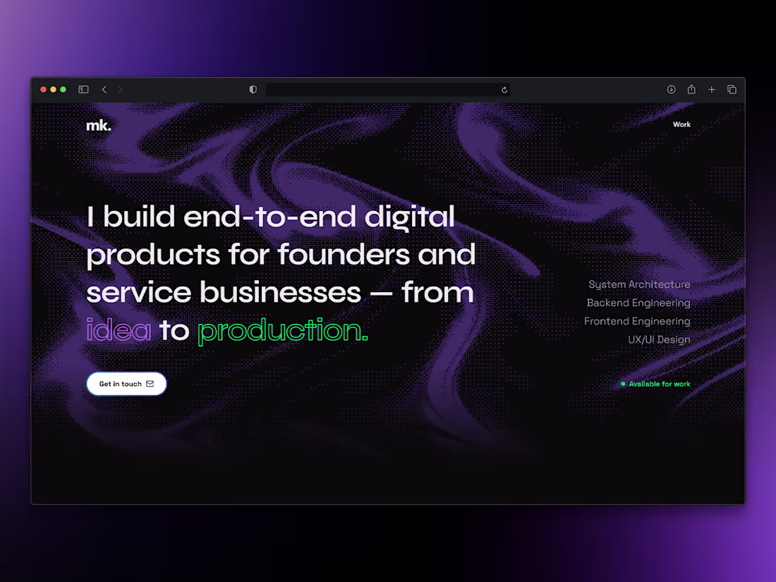 Cover image for Personal Portfolio Website Design