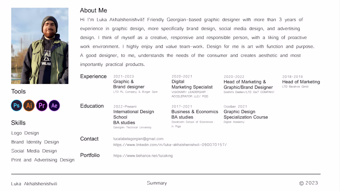 Cover image for My resume