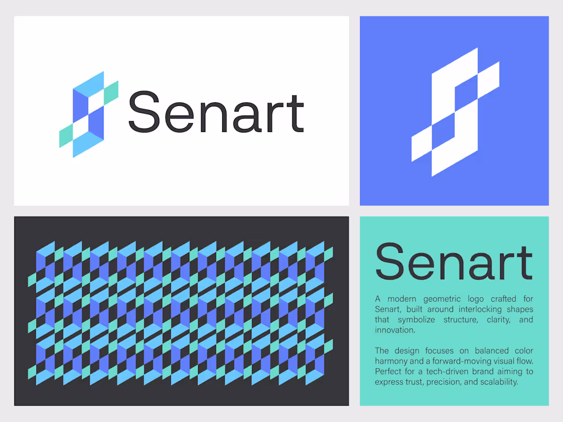 Cover image for Modern Geometric Tech, SaaS, Dynamic S letter logo design