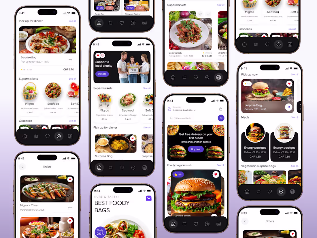 Cover image for White-Label Food Mobile App Redesign Concept