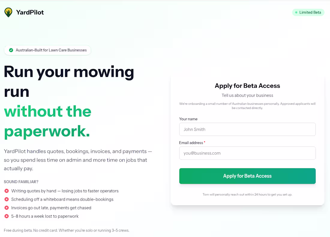 Cover image for Scheduling and invoicing software built