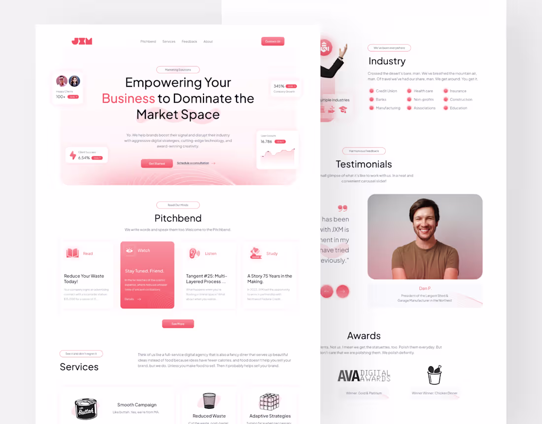 Cover image for JXM Web Design and Framer Development