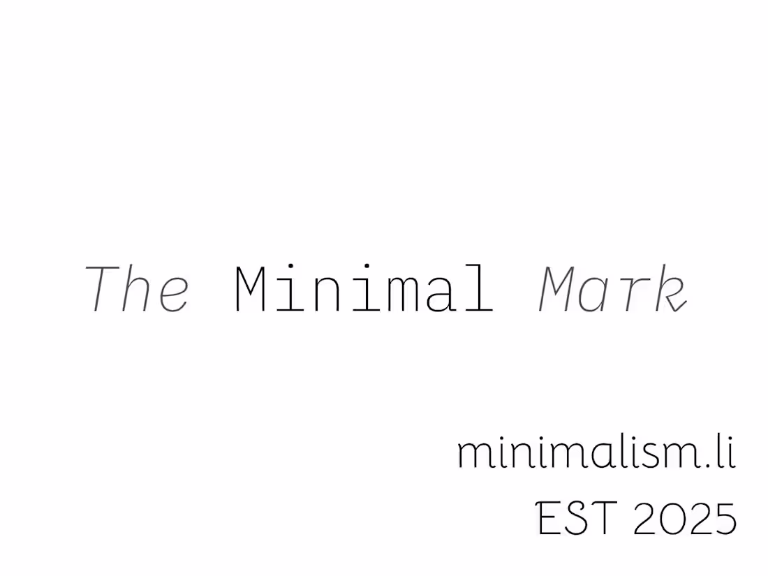 Cover image for The Minimal Mark