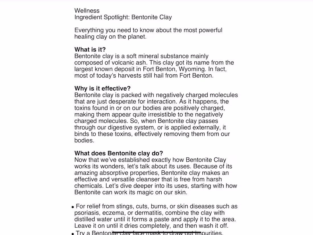 Cover image for Bentonite Clay Blog Post