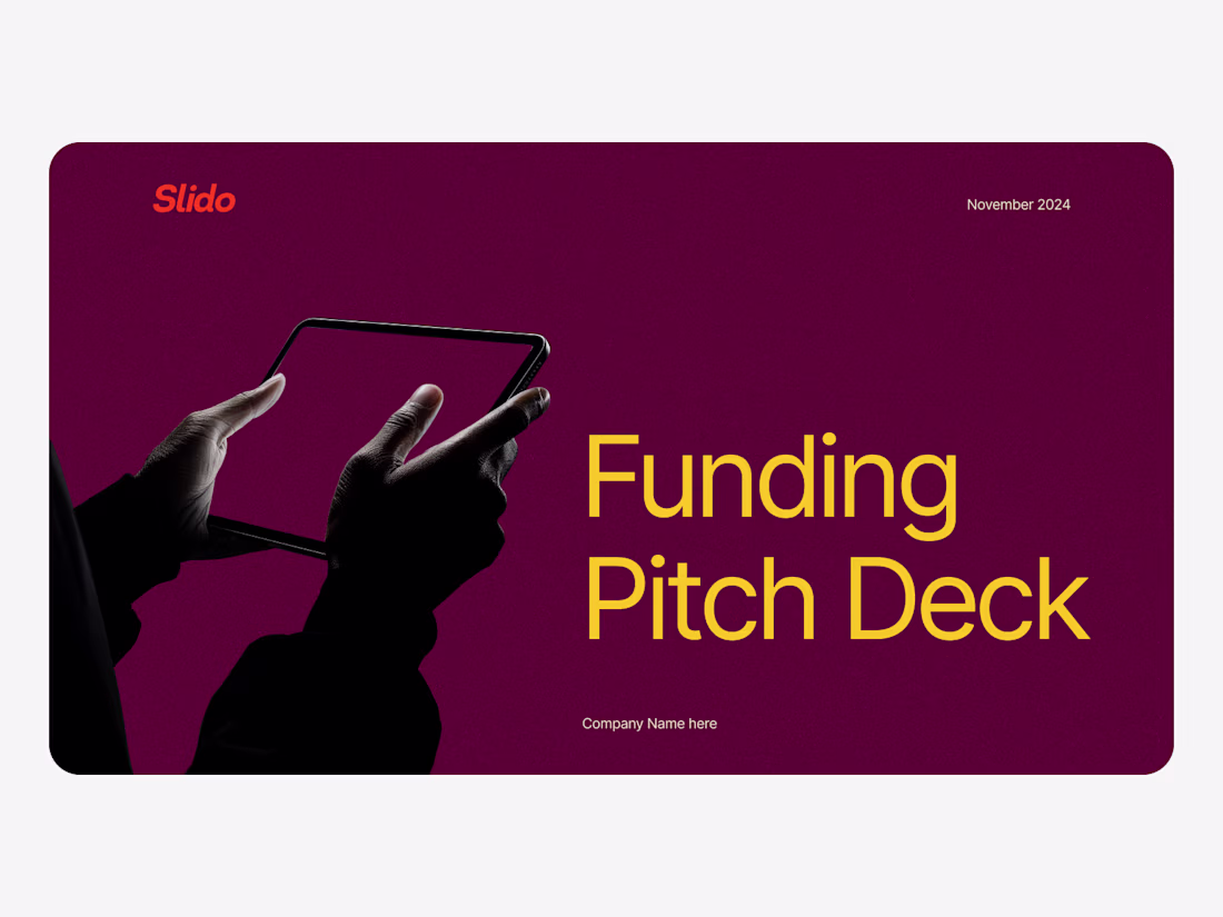 Cover image for Funding Pitch Deck Presentation