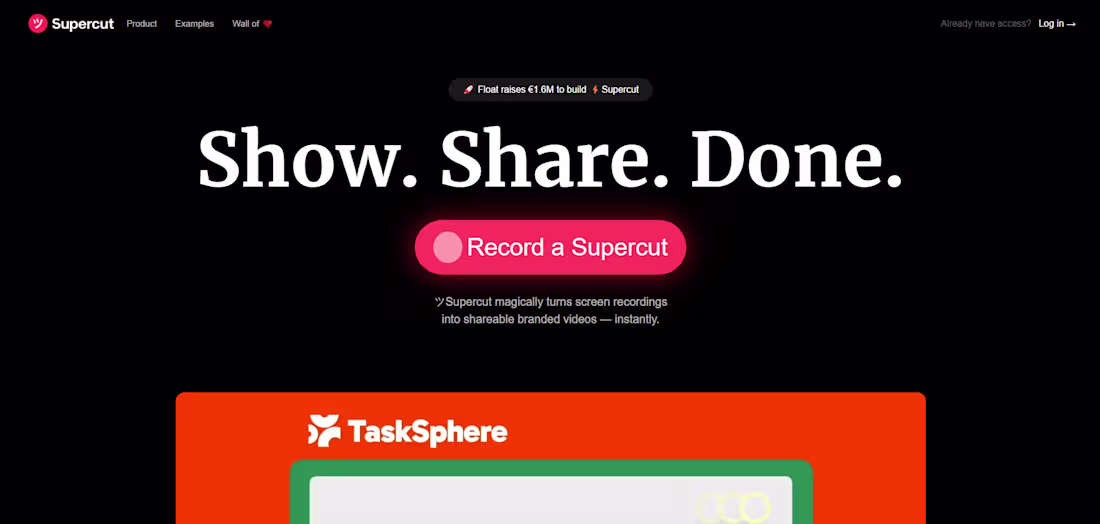 Cover image for Supercut.video homepage clone (Customized)
