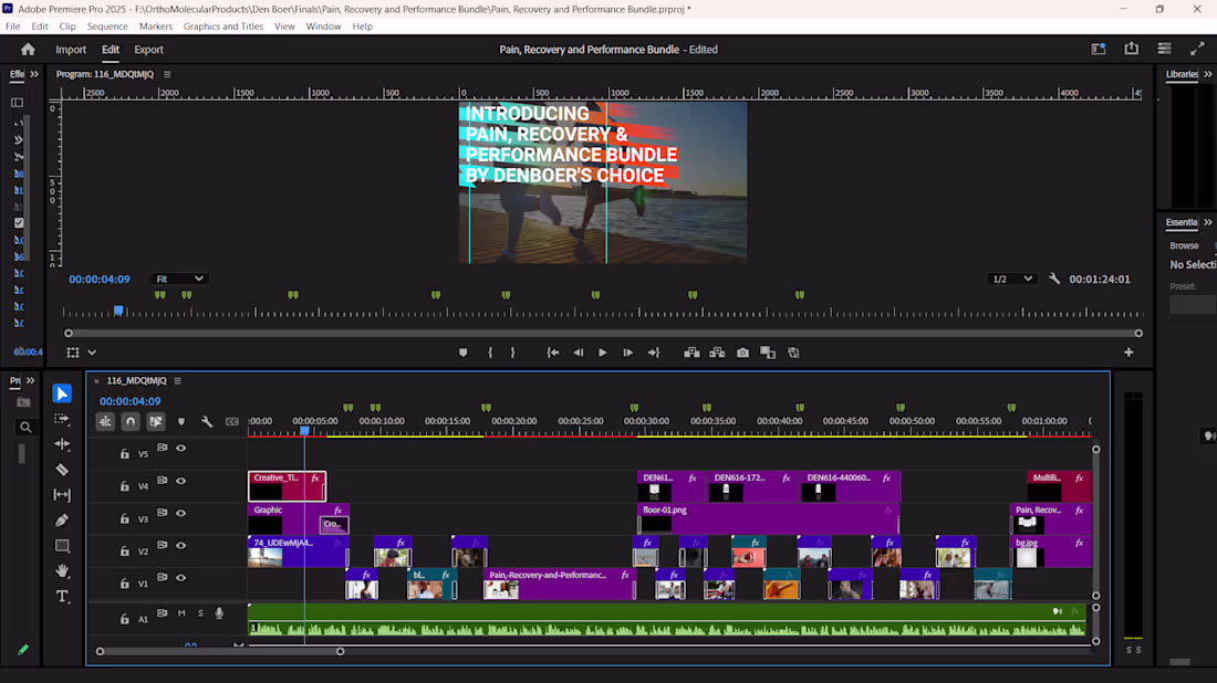 Cover image for Video editing services for all needs.