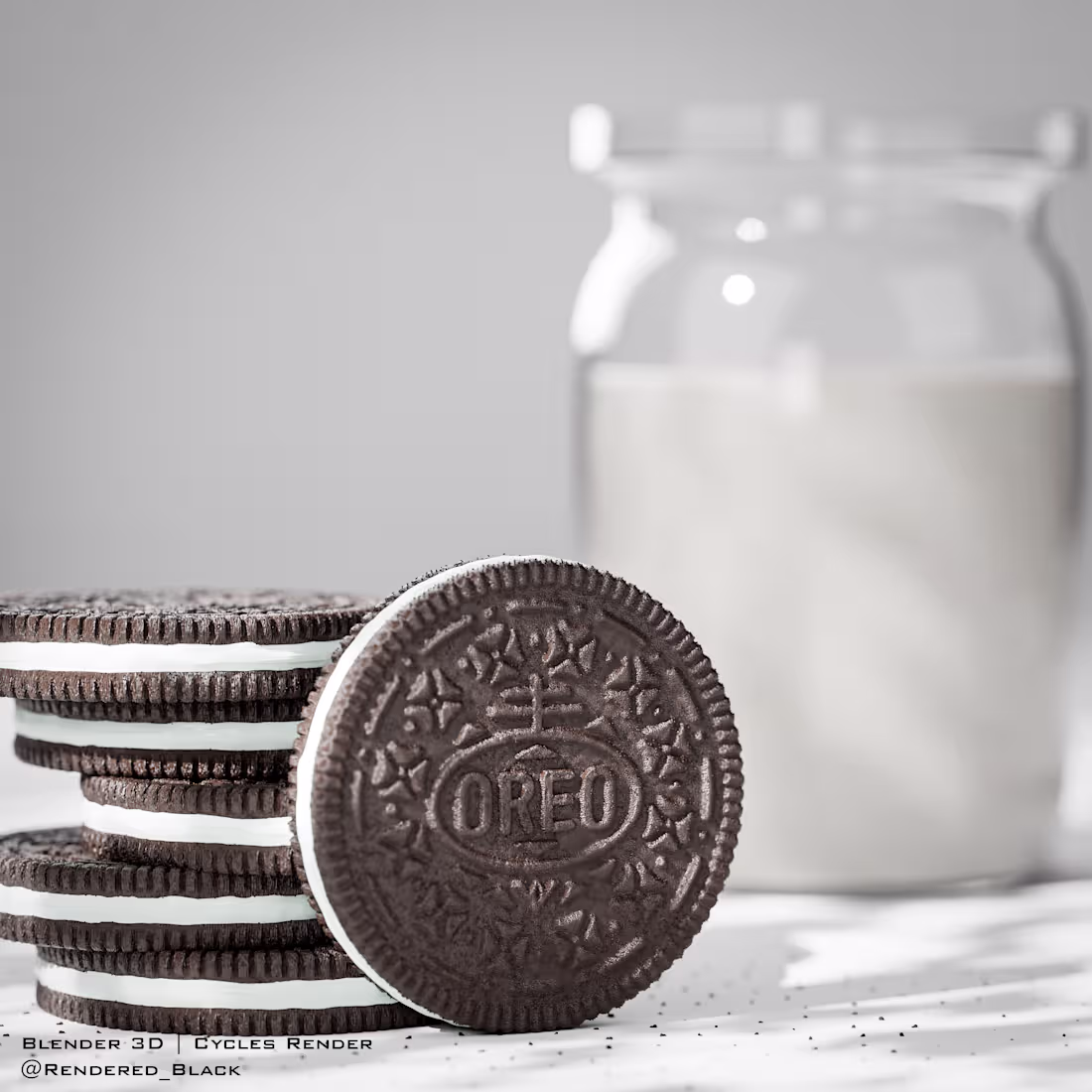 Cover image for Oreo Biscuit Product Visualization I created this project in...