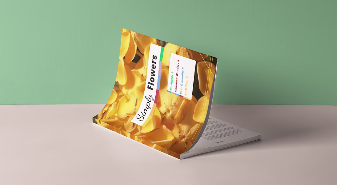 Cover image for Simply Flowers Newsletter :: Behance