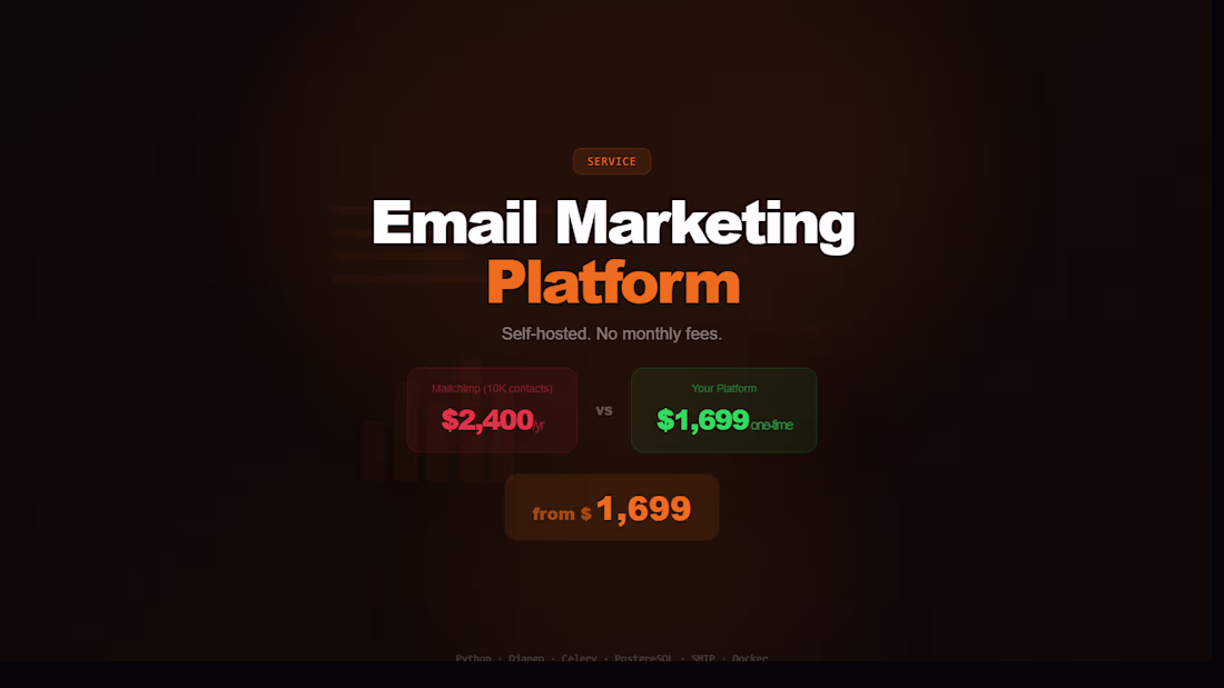 Cover image for Email Marketing Platform — Self-Hosted Setup