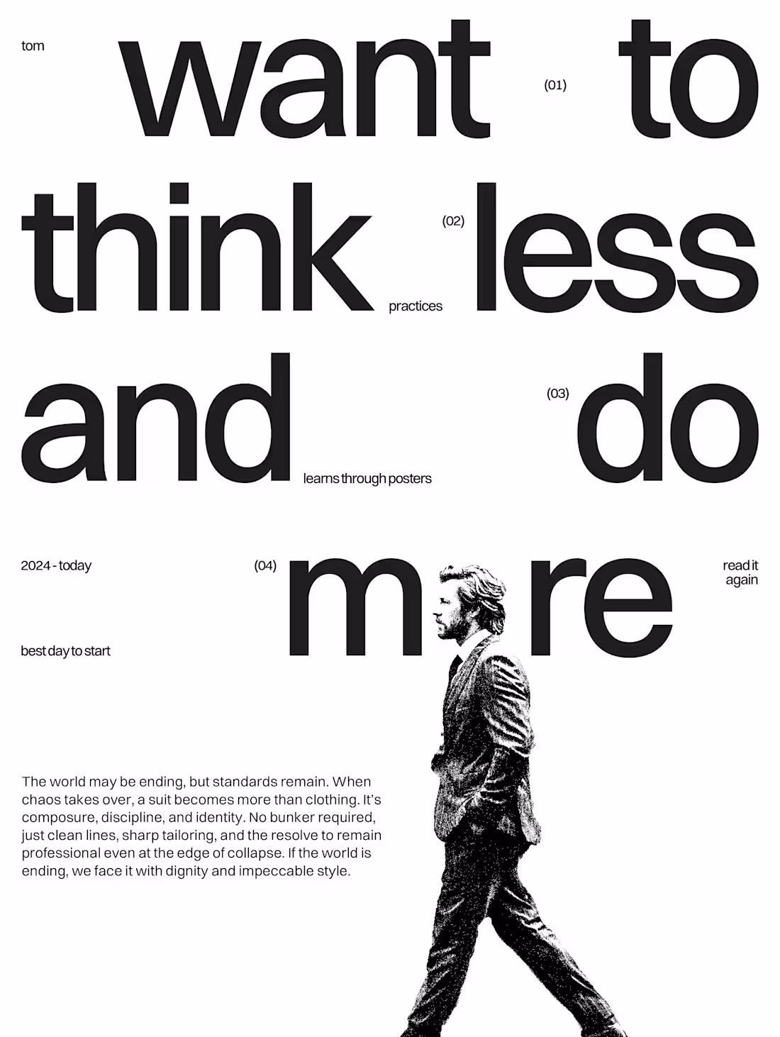 Cover image for Poster design inspired by the work from Pinterest. A little ...