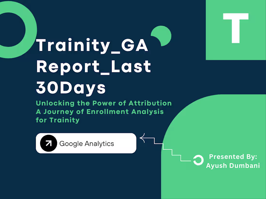 Cover image for Trainity_GA _Report_Last 30Days