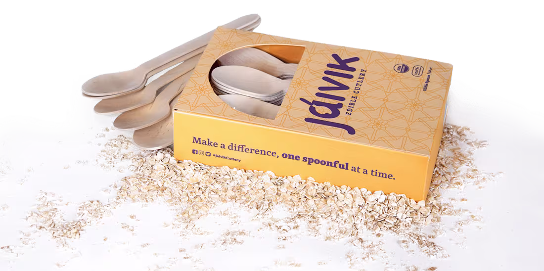 Cover image for Jaivik Edible Cutlery Branding