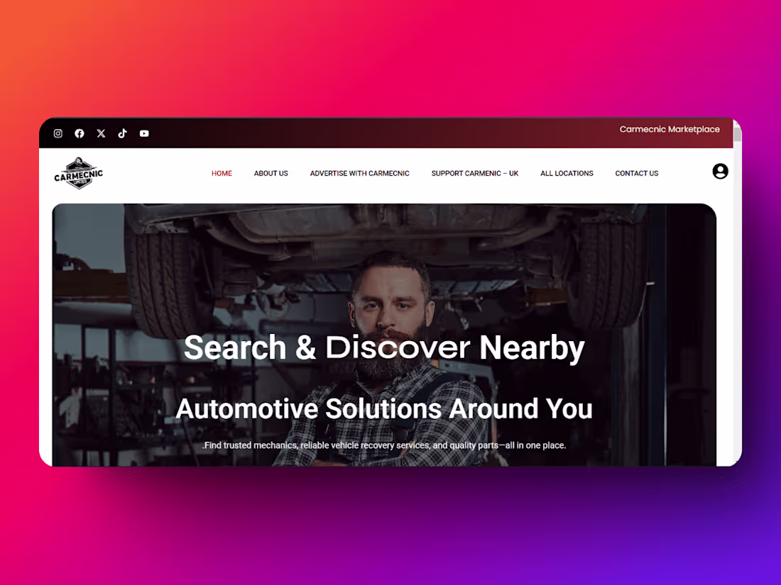 Cover image for Home - Carmecnic UK