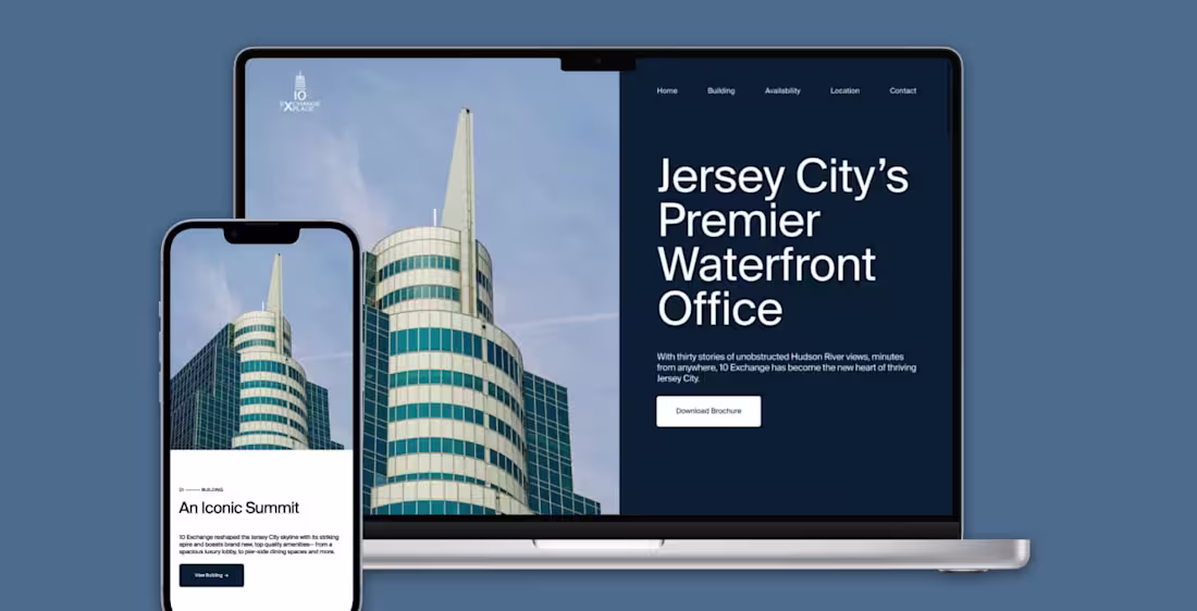 Cover image for 10 Exchange – A Digital Showcase of a Jersey City Office Space