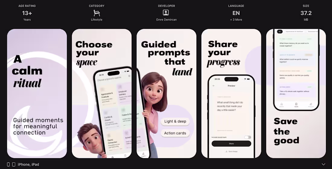 Cover image for iOS application focused on meaningful