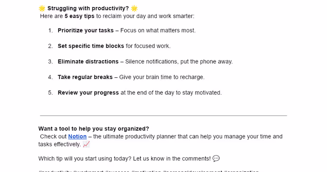 Cover image for 5 Productivity Tips for Smarter Work