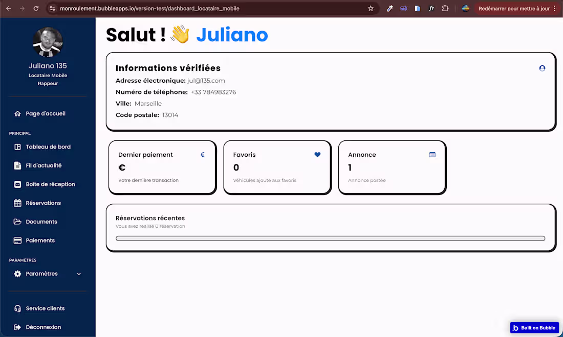 Cover image for MonRoulement est une marketplace développée