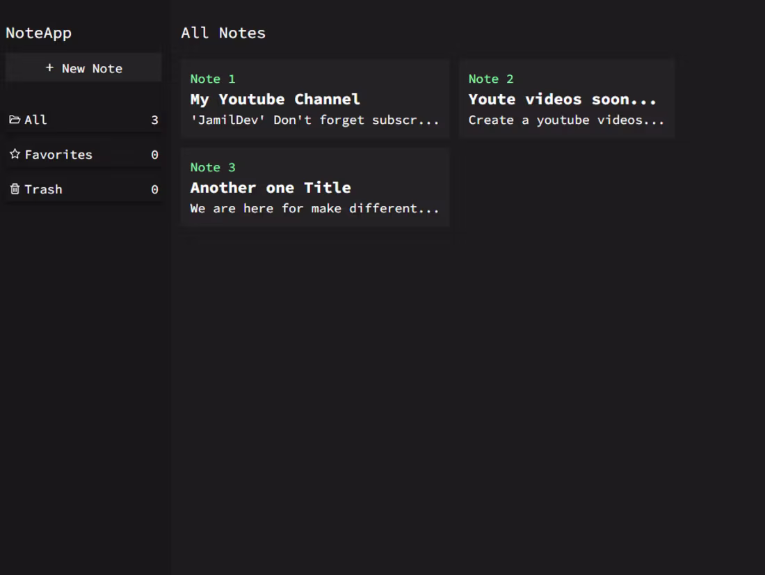 Cover image for Note App