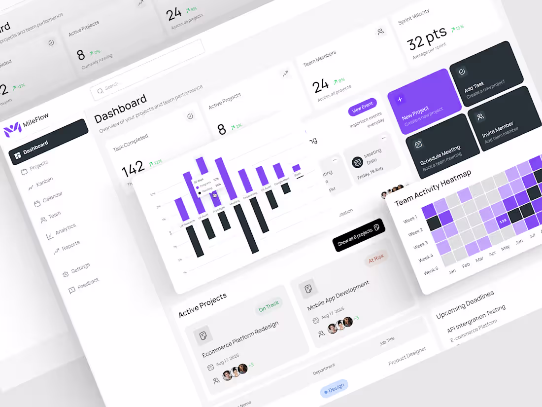 Cover image for Project Management Dashboard
