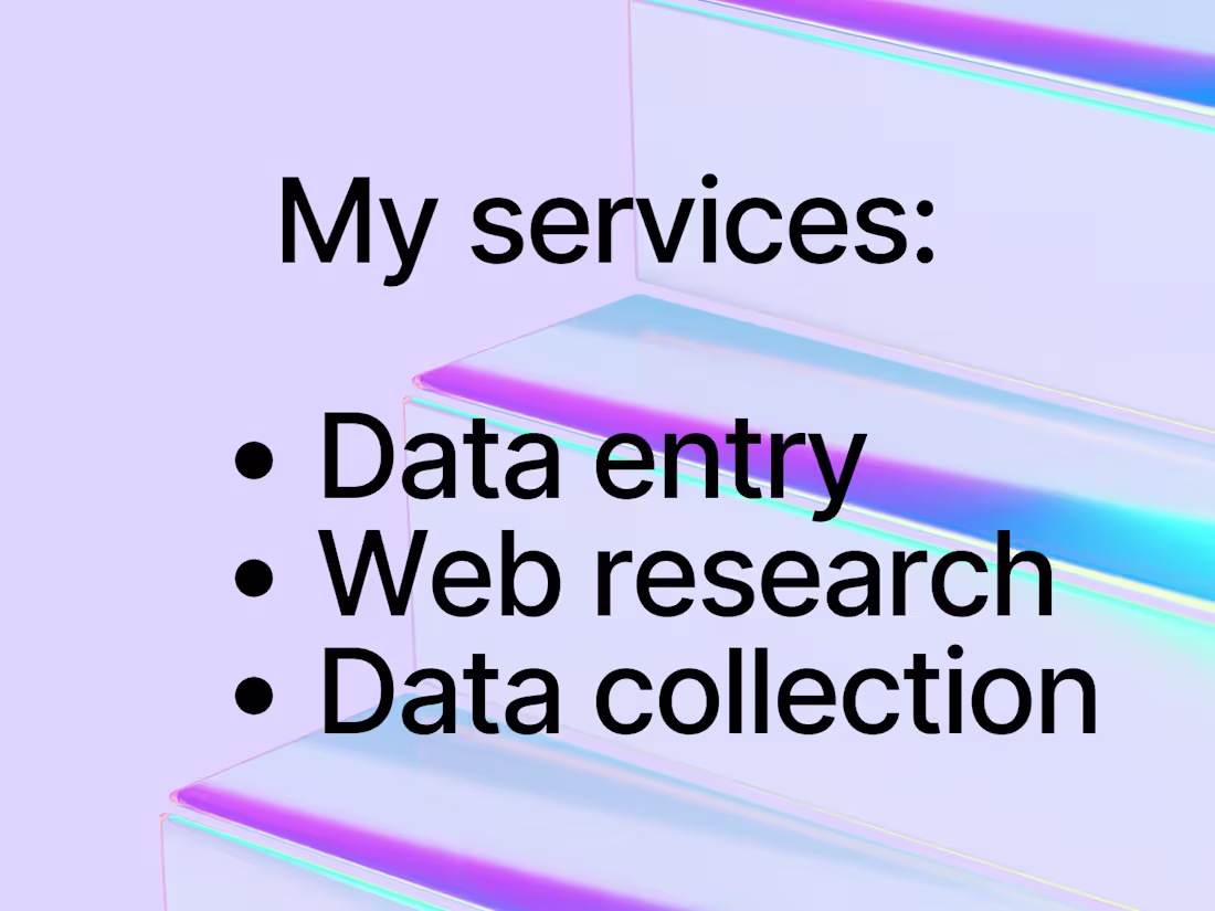 Cover image for Efficient Data Entry Specialist